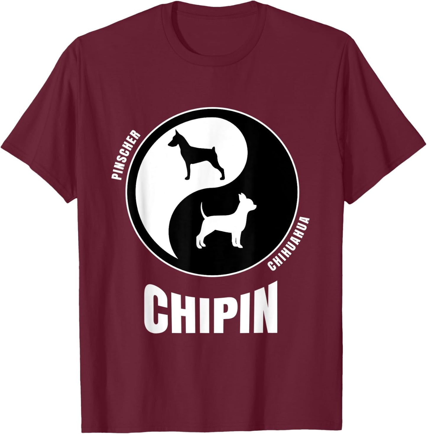 Chipin Dog Lovers Shirt | Owners Breeders Gift | Pet Chipin Women Kids T-Shirt - T-Shirt | Maroon