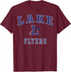 Lake High School Flyers C1 T-Shirt - T-Shirt | Maroon