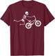 BMX Art Women Toddler Boys Off Road BMX Riding BMX T-Shirt - T-Shirt | Maroon