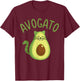 Funny avogato cat for avocado lover and Cinco de Mayo T-Shirt - T-Shirt | Maroon