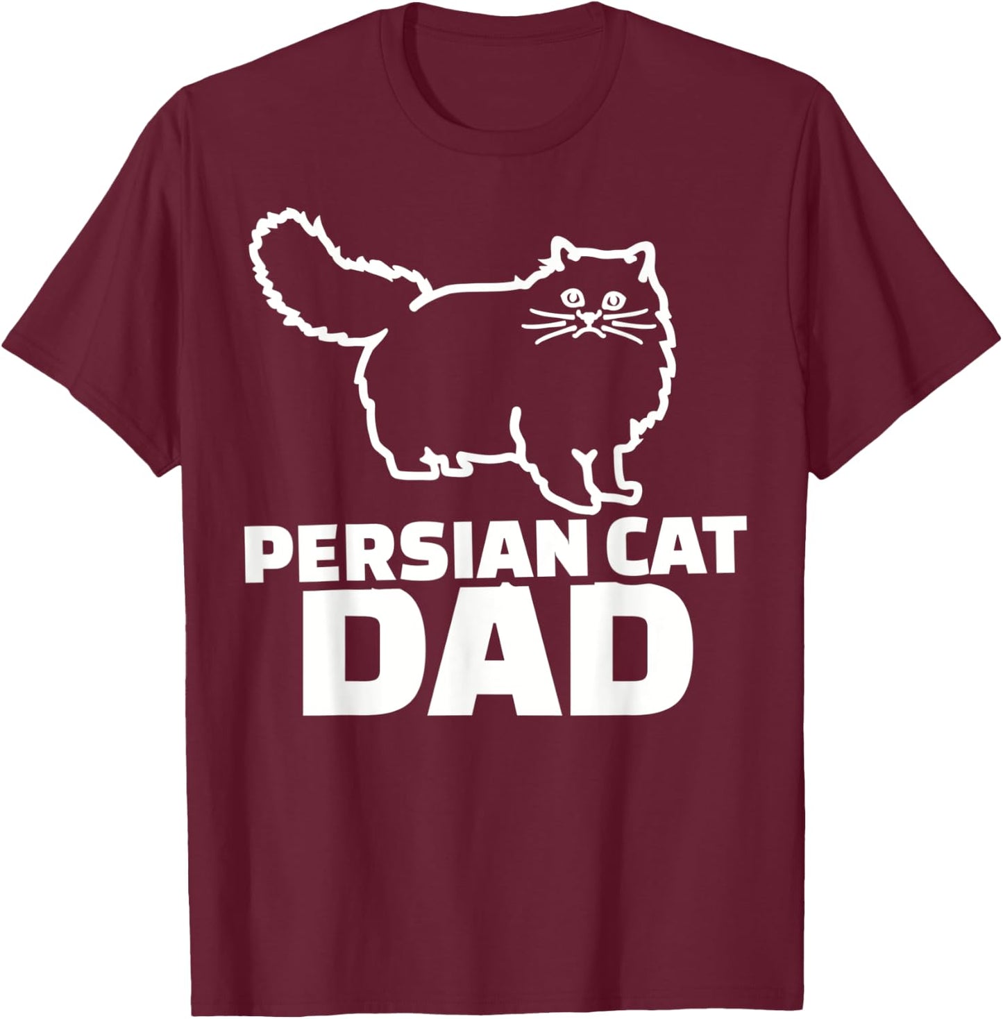 Persian cat dad Women T-Shirt - T-Shirt | Maroon
