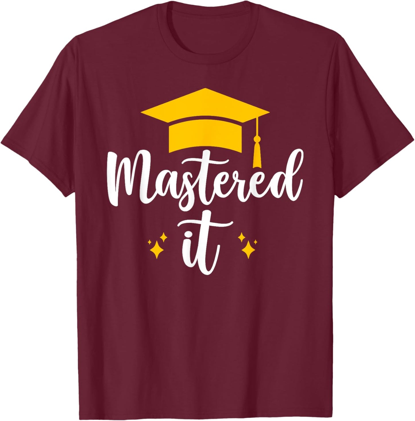 Class Of 2024 Graduation Mastered It Graduate Men Women Kids T-Shirt - T-Shirt | Maroon