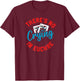 No Crying in Euchre Funny Game Night T-Shirt - T-Shirt | Maroon