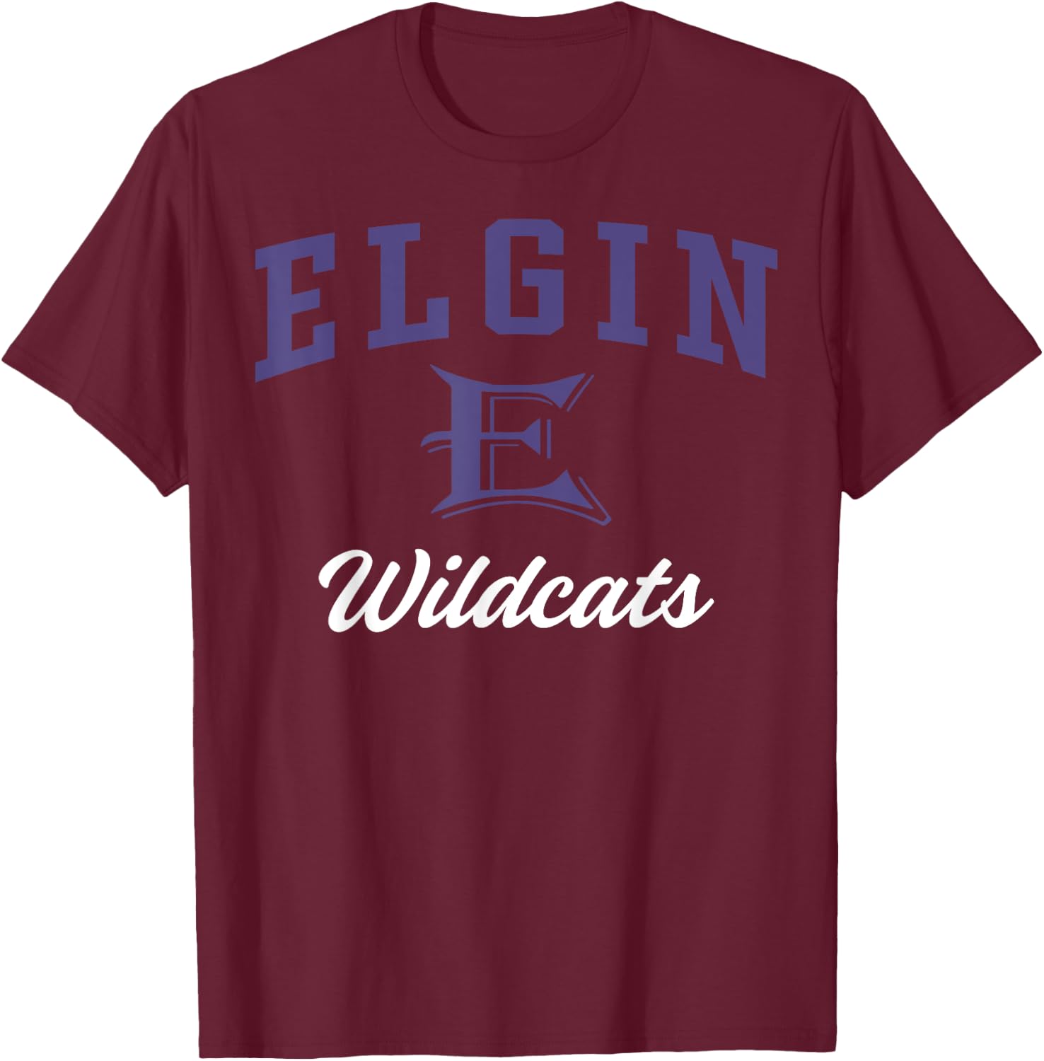 Elgin High School Wildcats C3 T-Shirt - T-Shirt | Maroon