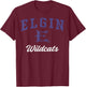 Elgin High School Wildcats C3 T-Shirt - T-Shirt | Maroon