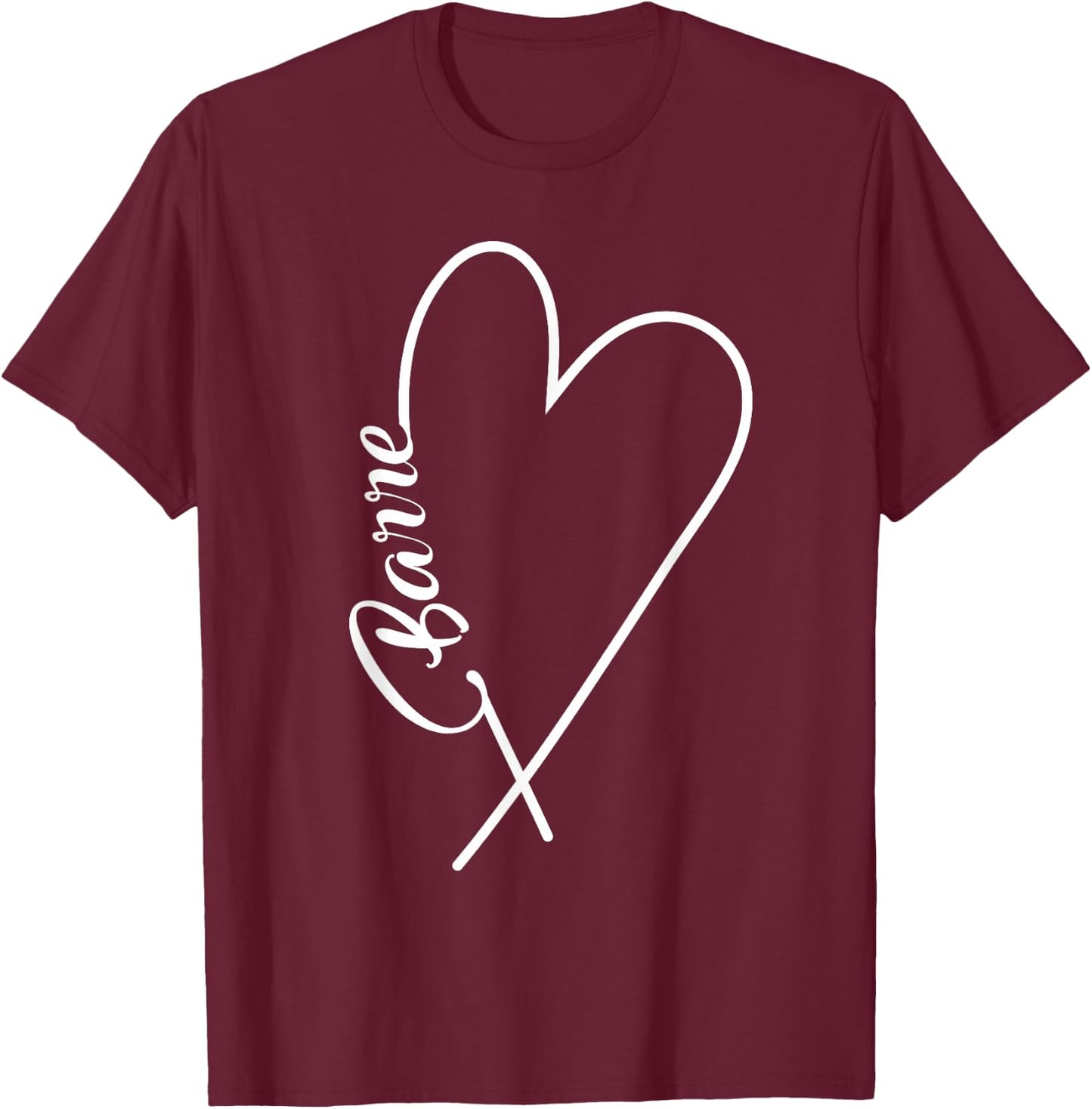 Barre shirts - I Heart Barre Shirt - workout lovers T-Shirt - T-Shirt | Maroon