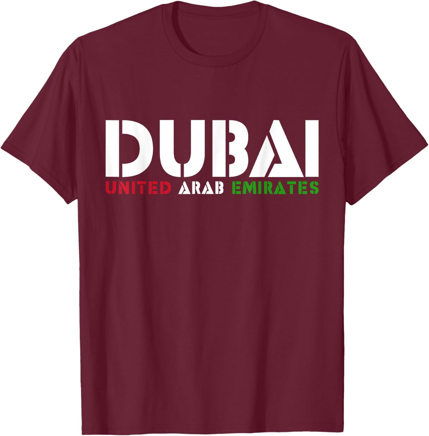 Travel Love Dubai Dubai UAE T-Shirt - T-Shirt | Maroon