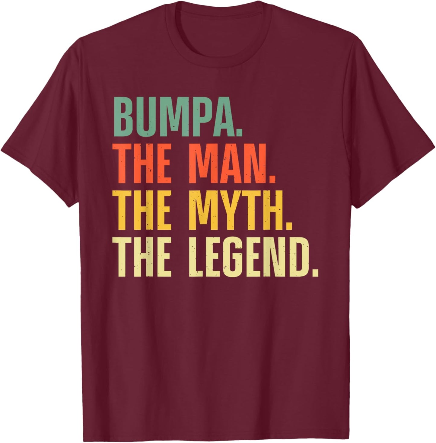 Bumpa Design For Grandpa Grandfather From Grandkids Bumpa T-Shirt - T-Shirt | Maroon