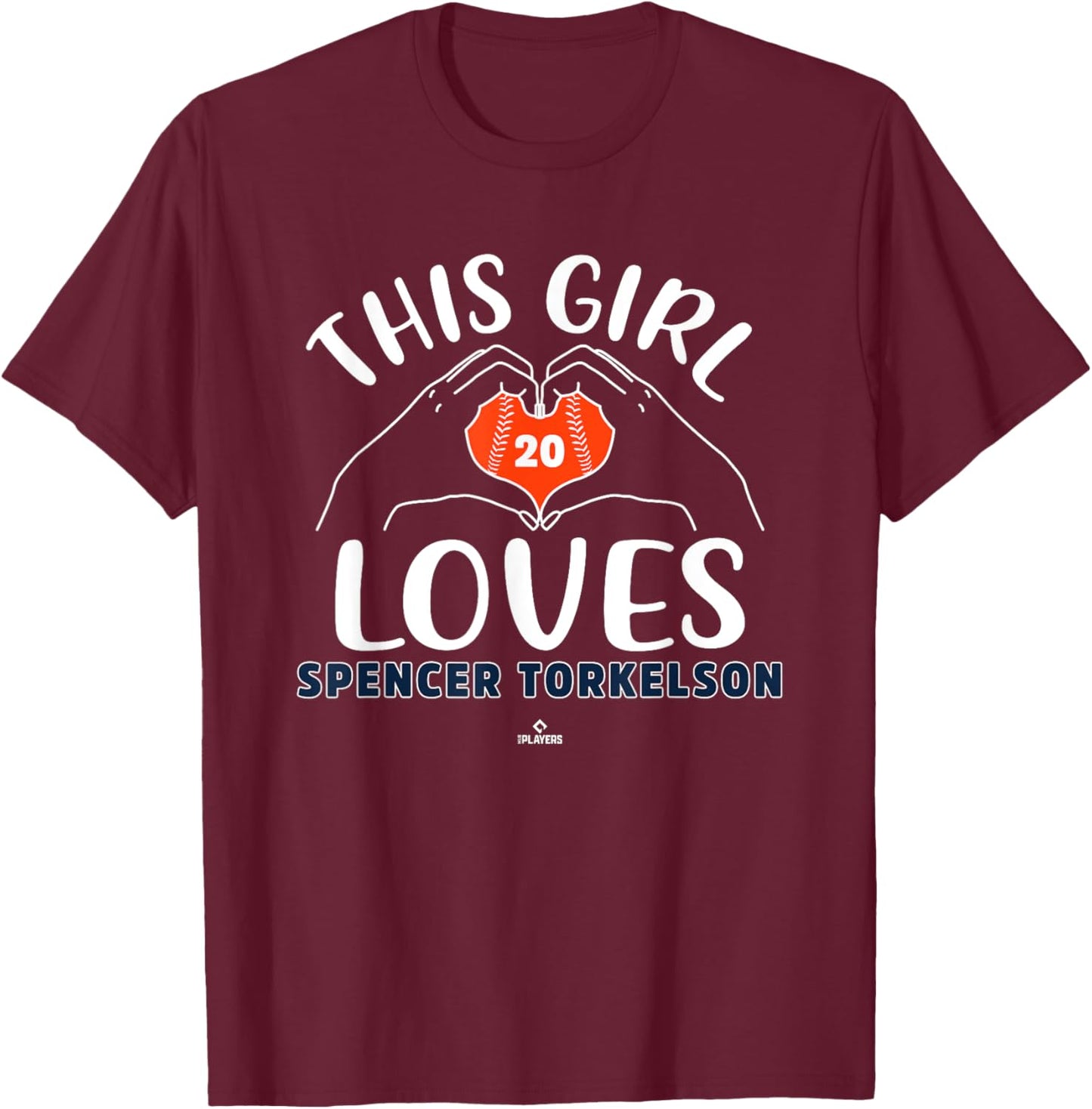 This Girl Loves Spencer Torkelson Detroit MLBPA T-Shirt - T-Shirt | Maroon