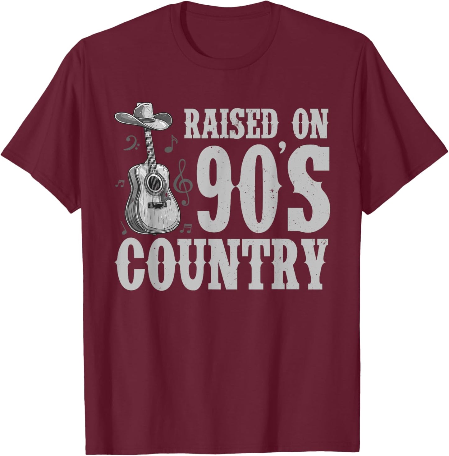 Cool 90s Country Music Art Women Country Music Lover T-Shirt - T-Shirt | Maroon