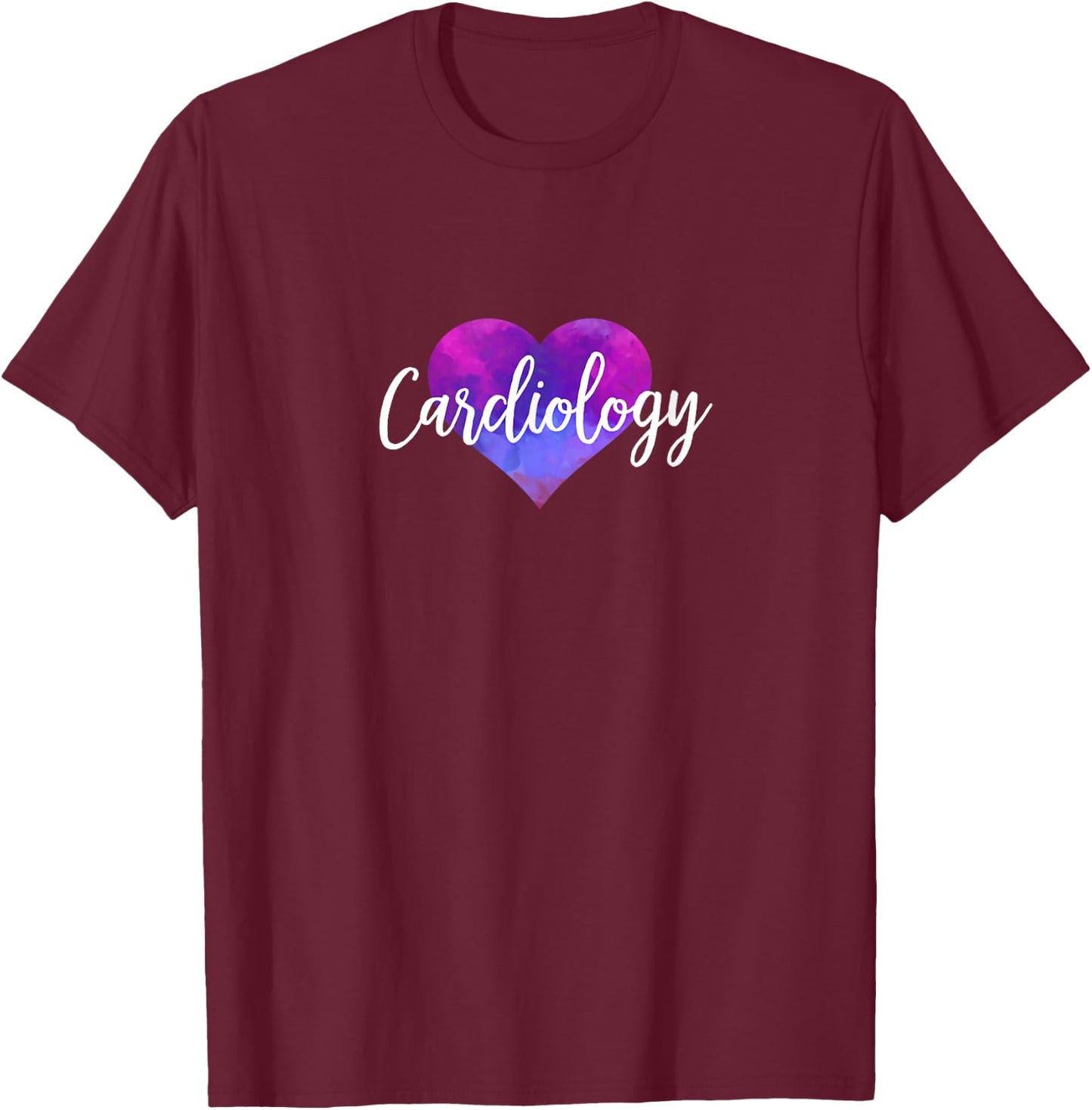 Cardiologist, Cardiovascular Technologist, Cardiology Nurse T-Shirt - T-Shirt | Maroon