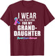 Thyroid Cancer Shirt for Granddaughter Awareness Products T-Shirt - T-Shirt | Maroon