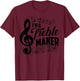 I'm A Treble Maker | Music Instrument Lovers Gag Gift T-Shirt - T-Shirt | Maroon