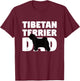 Dog Father Gift 'Tibetan Terrier Dad' Funny Tibetan Terrier Men Women Kids T-Shirt - T-Shirt | Maroon