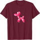 #lele Balloon Animal, Balloon Dog, Funny Balloon T-Shirt - T-Shirt | Maroon