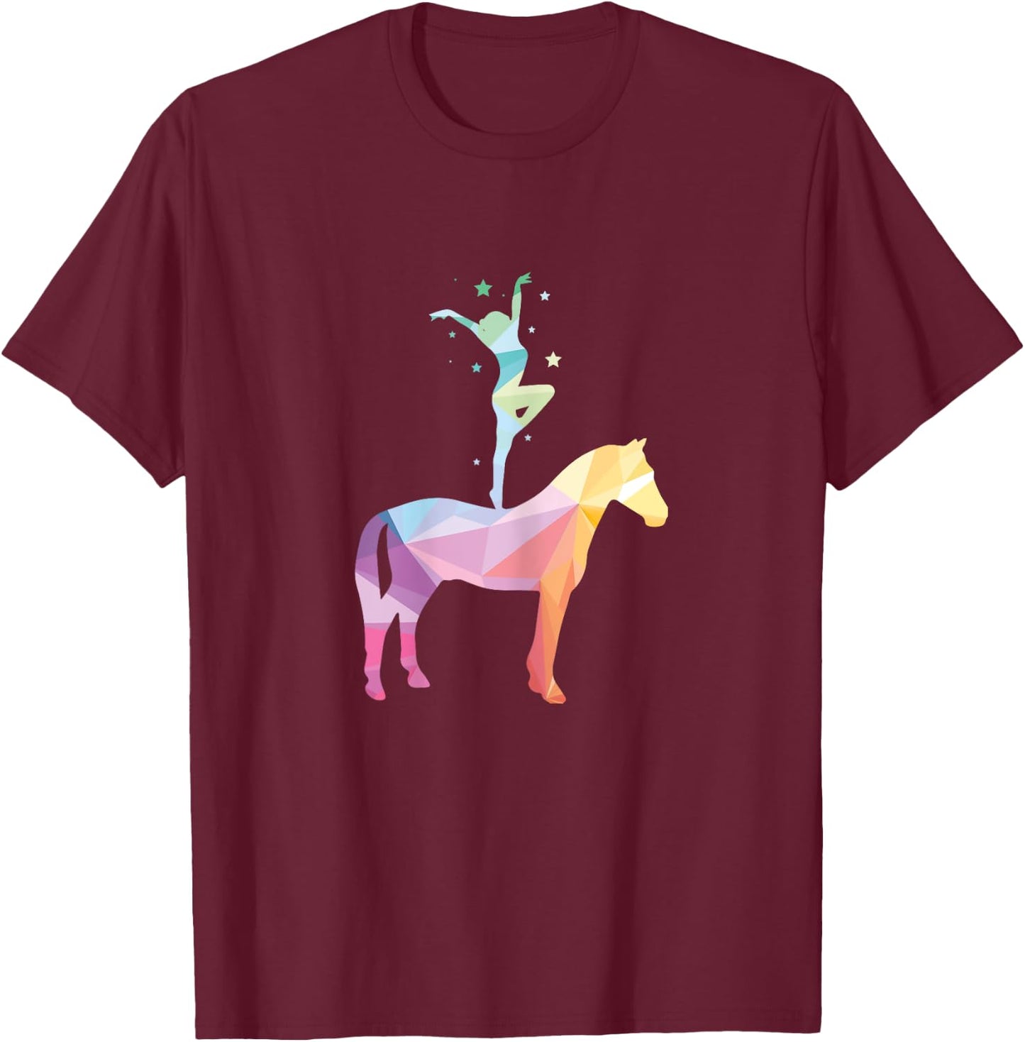 Voltigieren Riding Horse Riding Sports Horses Sayings Girls Gift T-Shirt - T-Shirt | Maroon