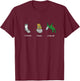 Philosophy Socrates Plato Aristotle Design T-Shirt - T-Shirt | Maroon