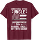 Proud Corrections Uncle Of A Correctional Officer Uncle T-Shirt - T-Shirt | Maroon