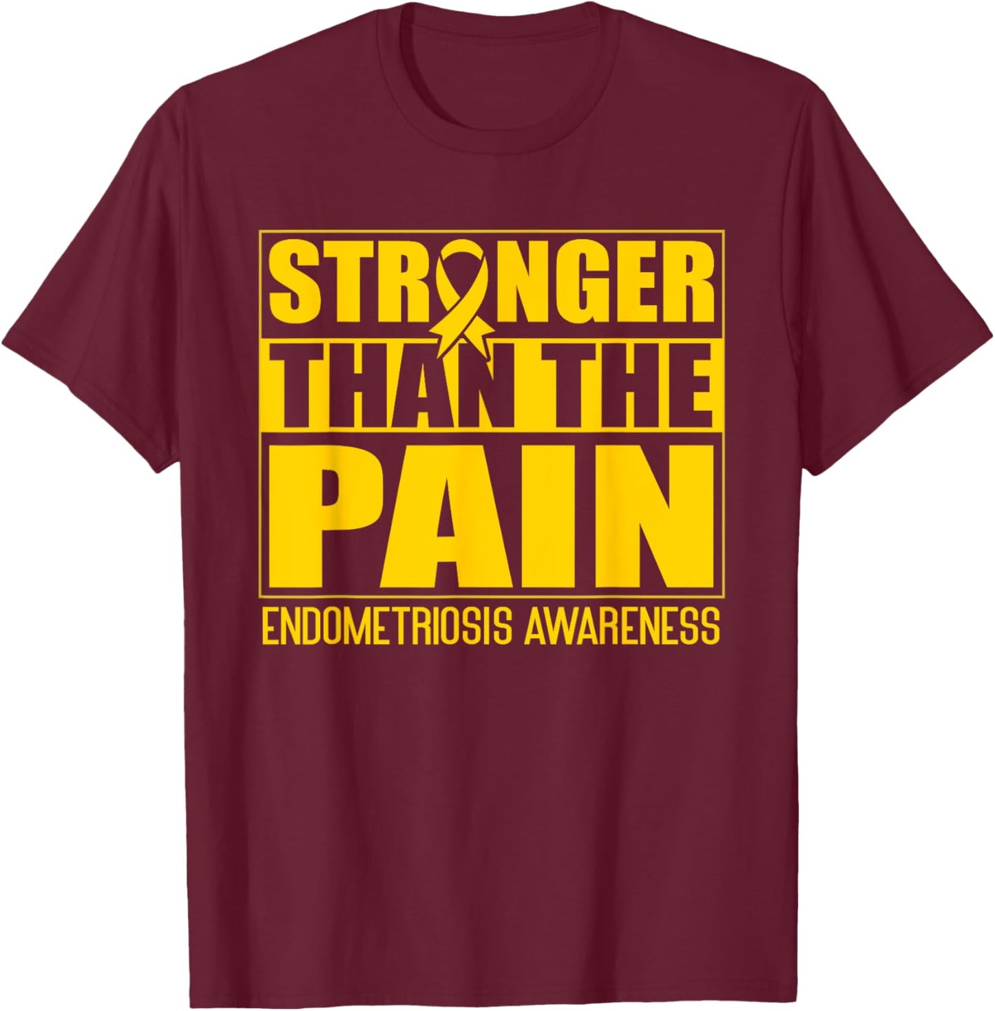 Endometriosis Awareness T-Shirt - T-Shirt | Maroon