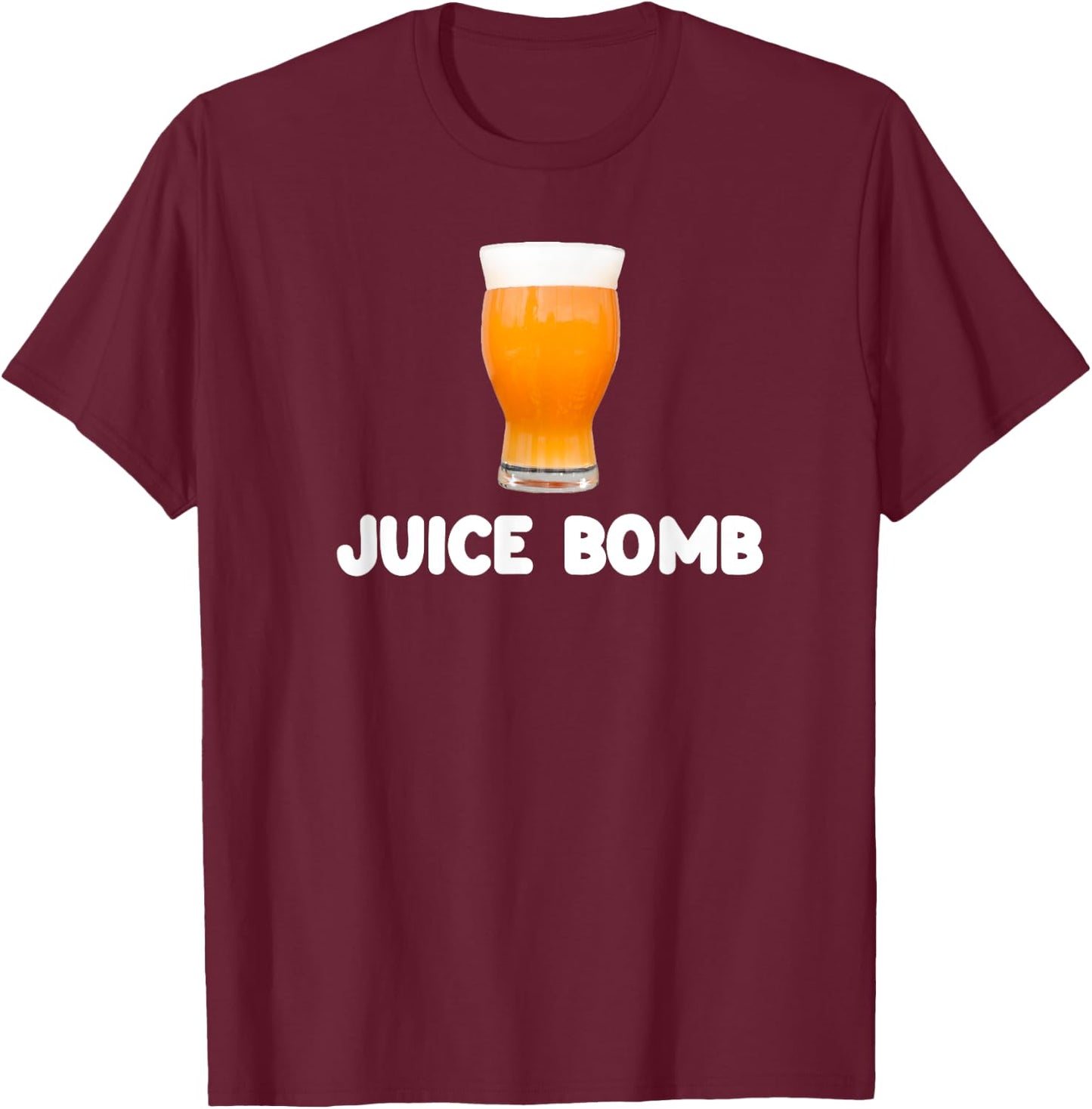 Juice Bomb Craft Beer IPA T-Shirt - T-Shirt | Maroon