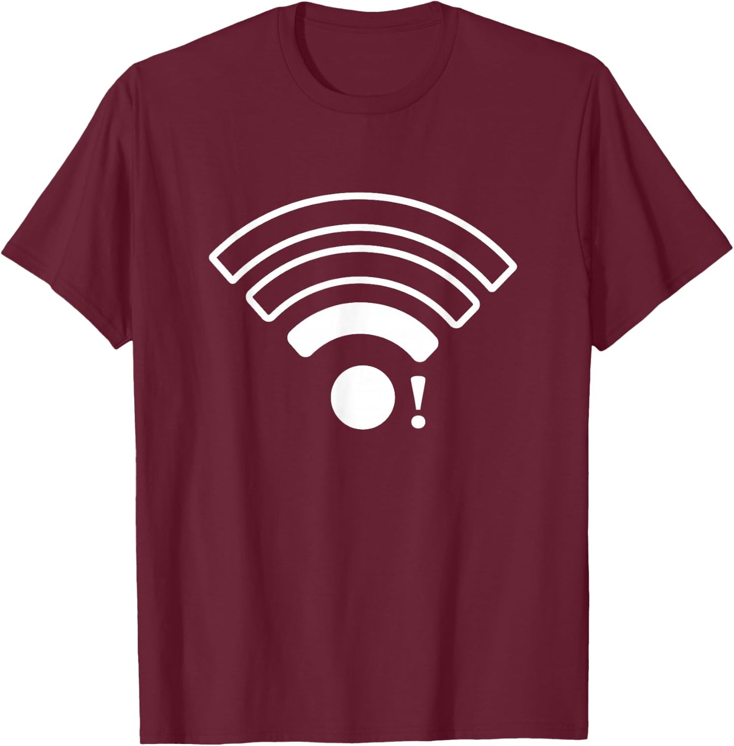 Cool Low WiFi signal lazy Halloween costumes 2021 T-Shirt - T-Shirt | Maroon
