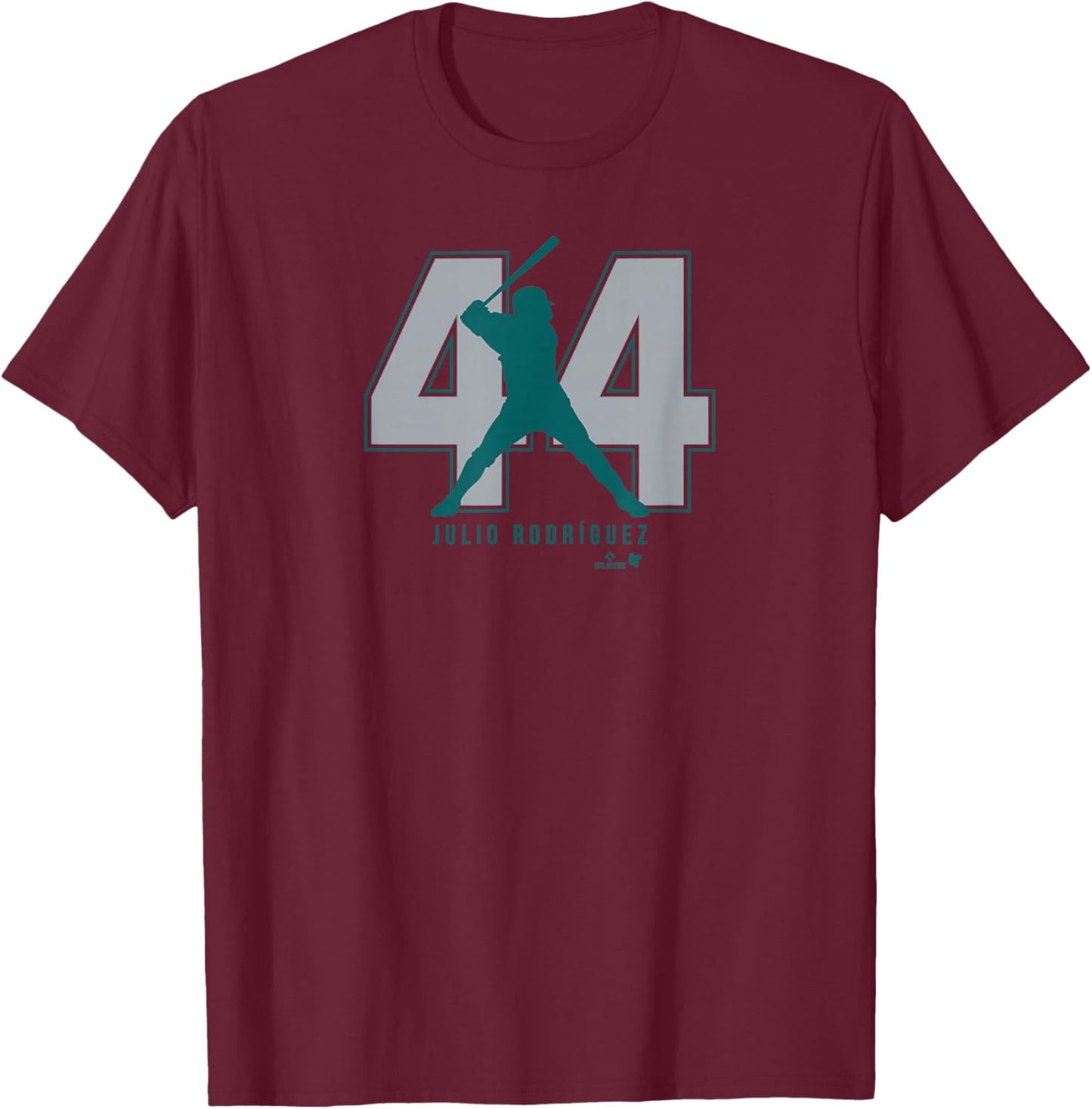 Julio Rodriguez 44: Seattle - Seattle Baseball T-Shirt - T-Shirt | Maroon