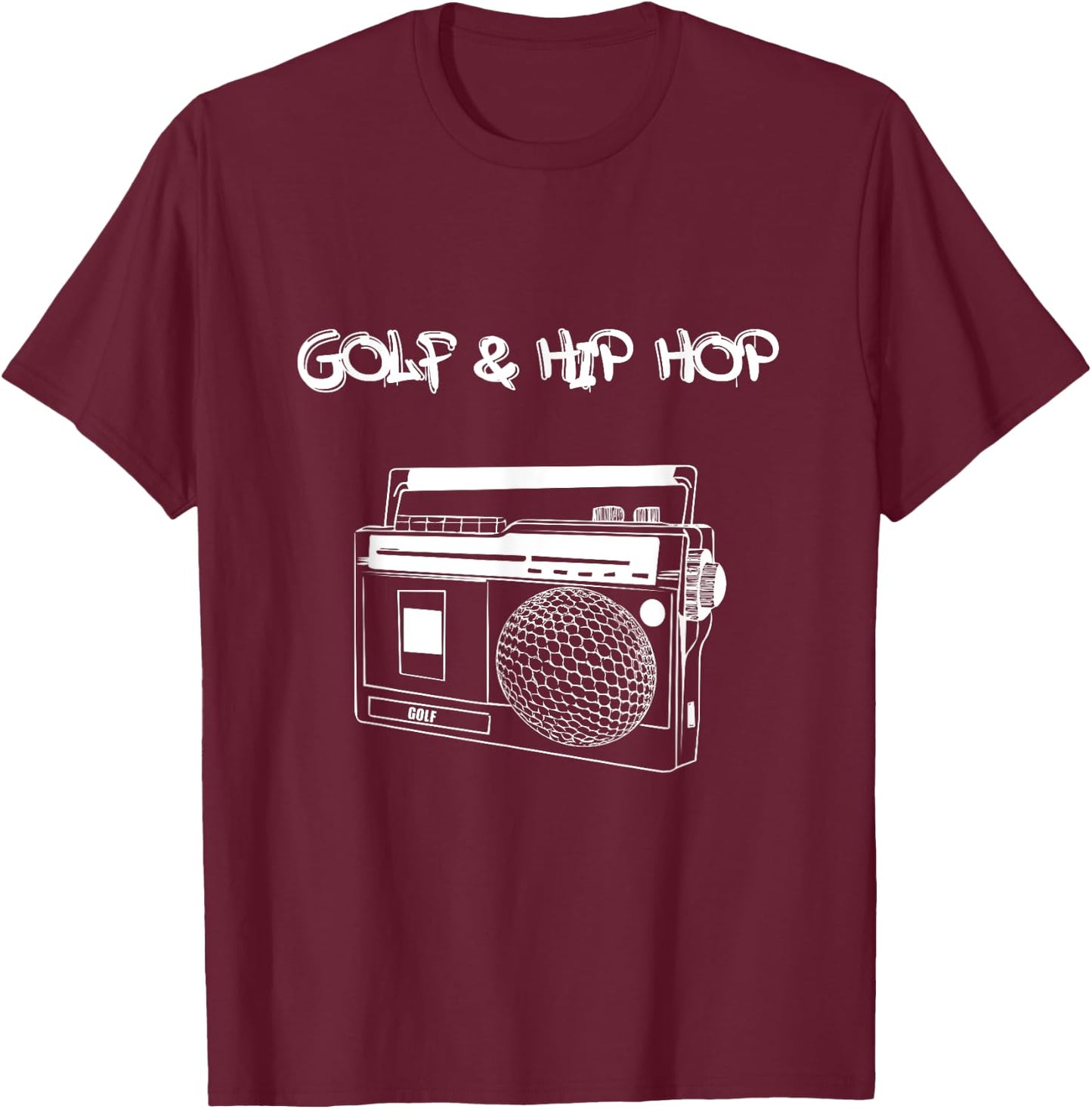 Golf and Hip Hop T-Shirt - T-Shirt | Maroon