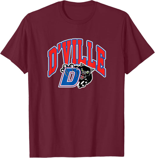 Duncanville High School Panthers T-Shirt - T-Shirt | Maroon