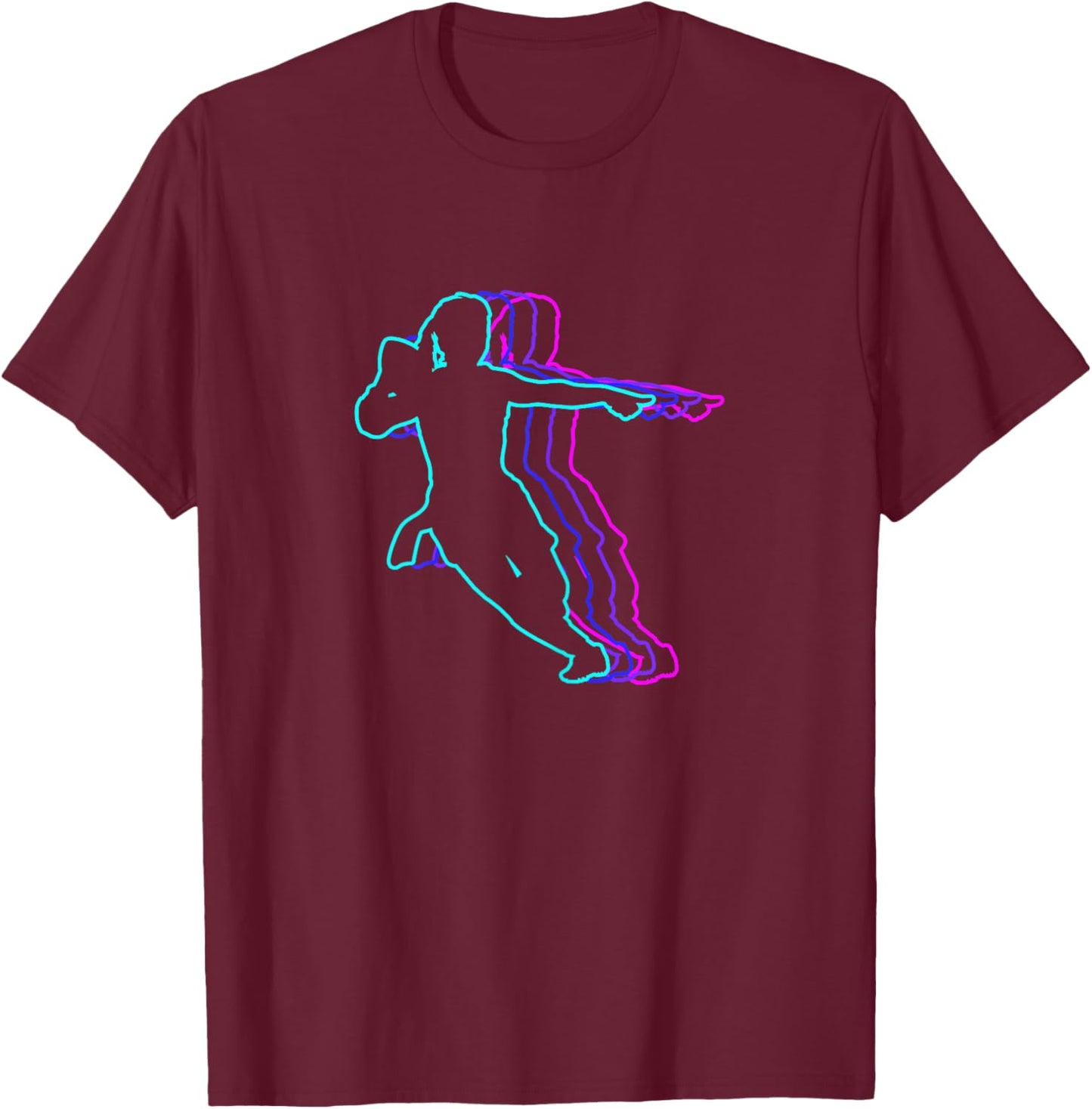 Vintage Retro Classic Girls Flag Football T-Shirt - T-Shirt | Maroon