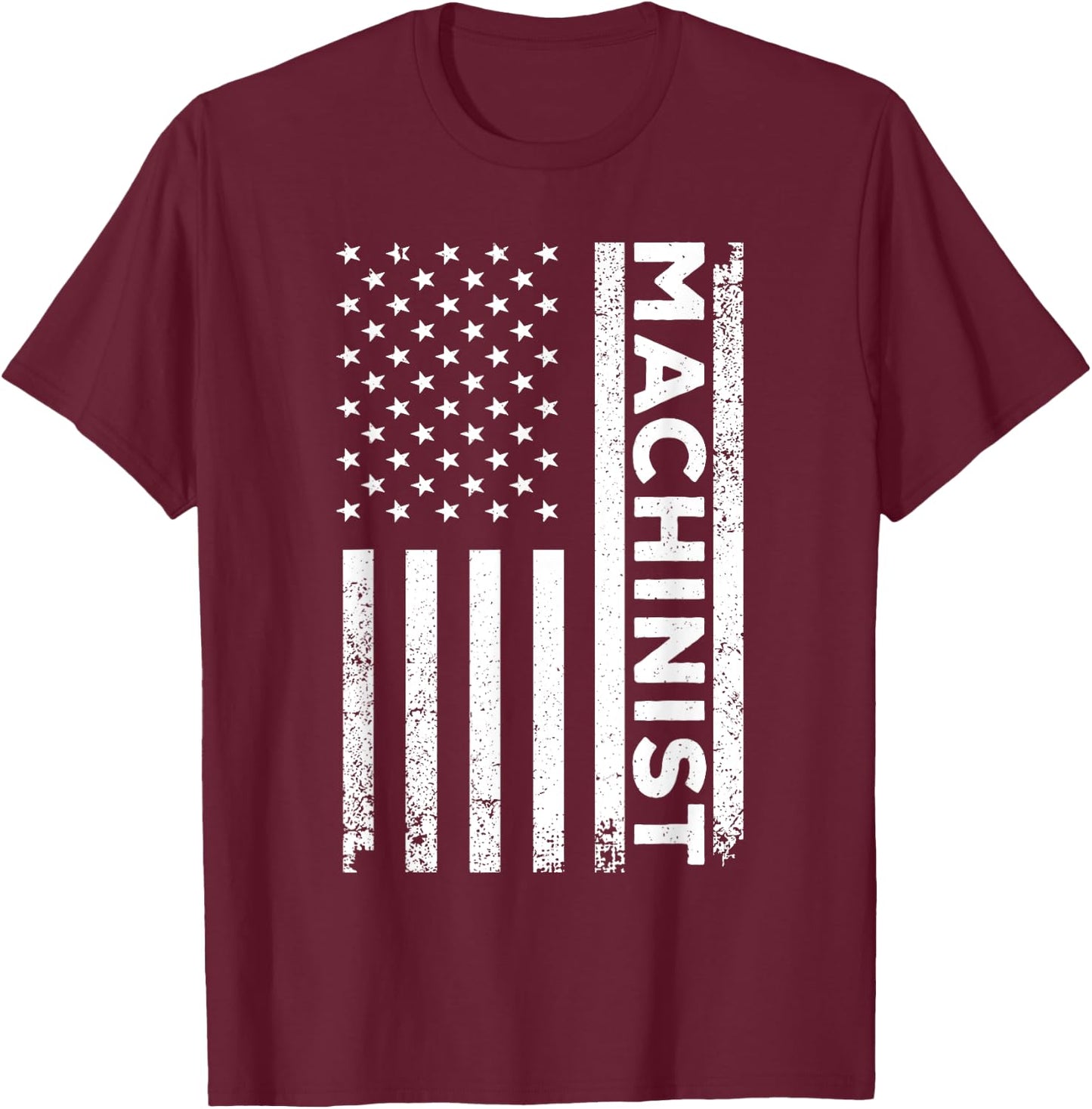 Machinist Art Dad Machine Operator CNC Machinist T-Shirt - T-Shirt | Maroon