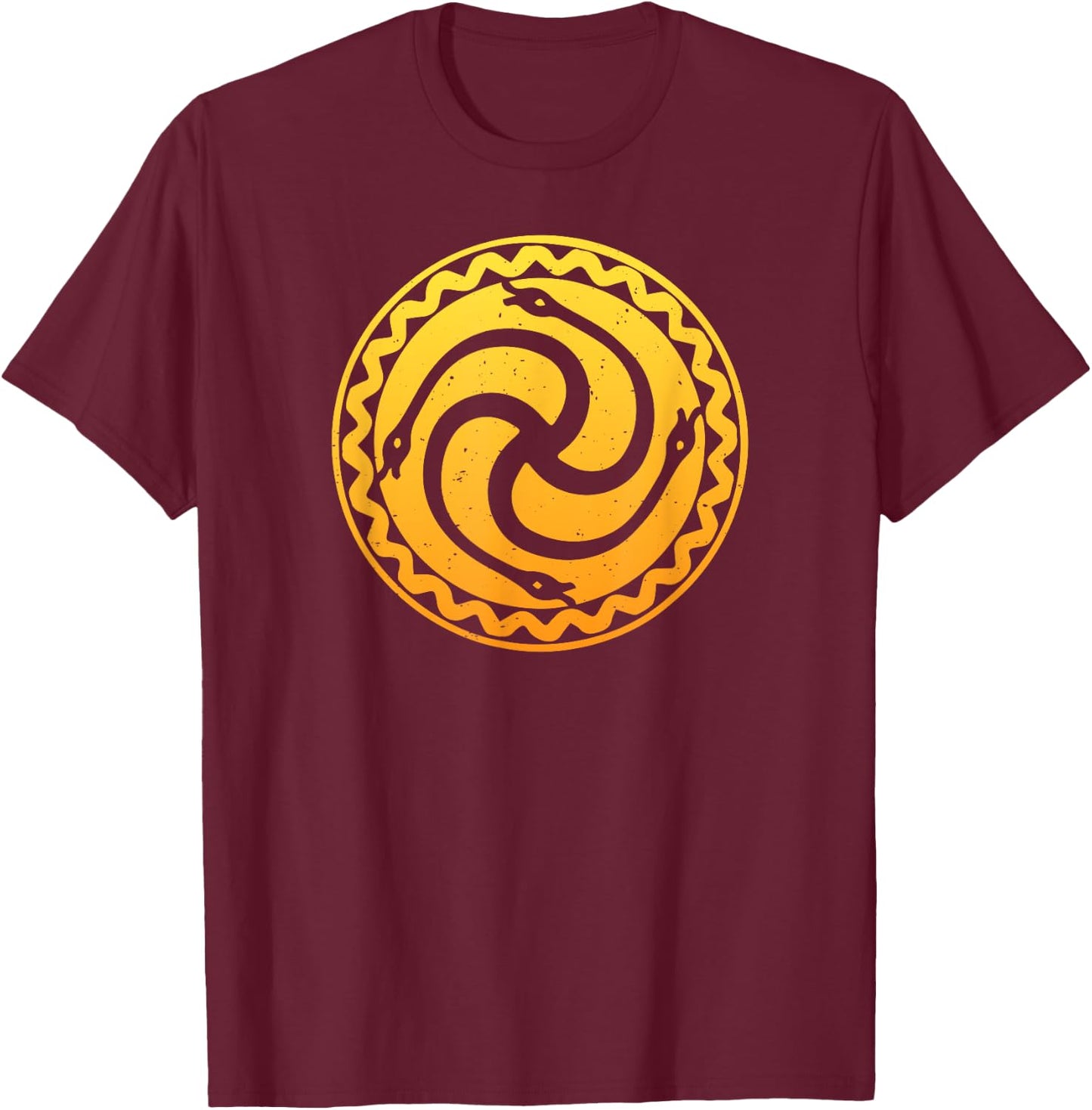 Romuvan Flag Symbol of the Romuva Religion T-Shirt - T-Shirt | Maroon