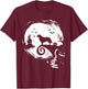 Golden Retriever And Moon Halloween Costume Dog Lover Funny Women Kids T-Shirt - T-Shirt | Maroon