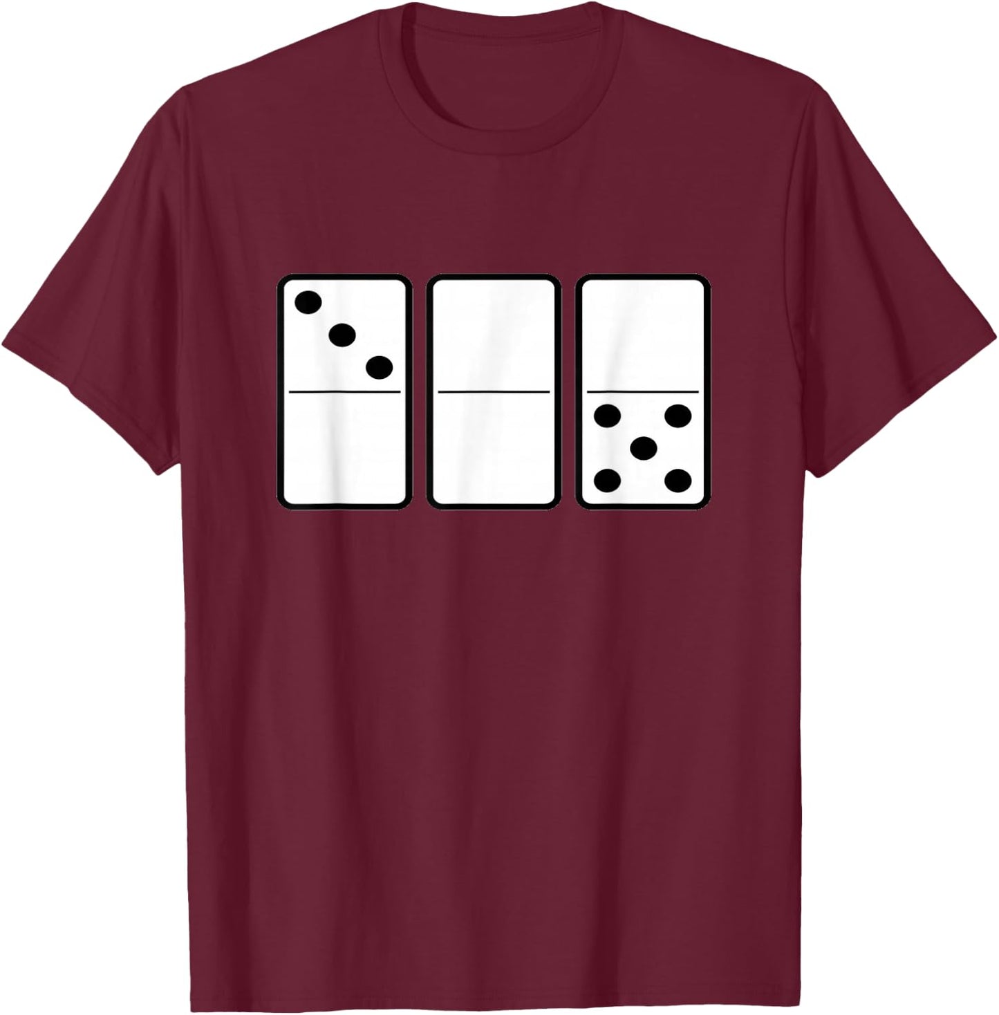 Three Zero Five 305 Miami Domino T-Shirt - T-Shirt | Maroon