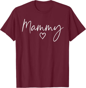 Mammy Gifts Heart Mother's Day Mammy T-Shirt - T-Shirt | Maroon
