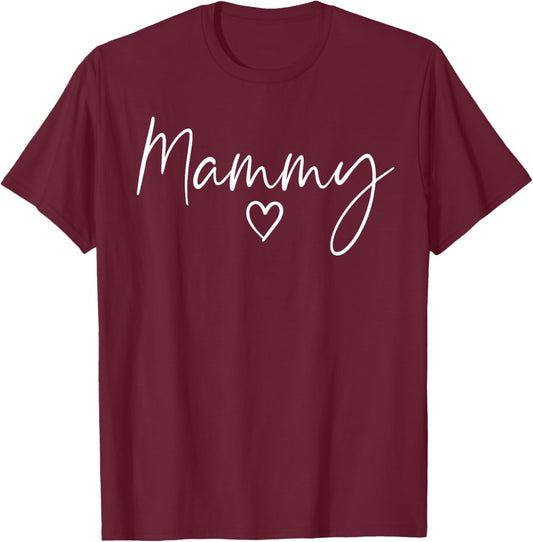 Mammy Gifts Heart Mother's Day Mammy T-Shirt - T-Shirt | Maroon