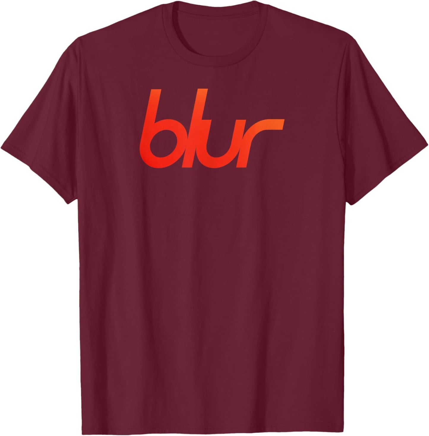 Blur Gradient Logo T-Shirt - T-Shirt | Maroon