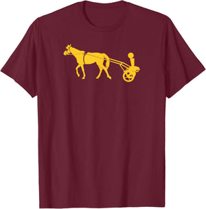 BreakingT Denver Basketball - Adult Classic Fit Short Sleeve Blue T-Shirt - T-Shirt | Maroon