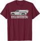 Classic Squarebody Vintage T- Shirt T-Shirt - T-Shirt | Maroon