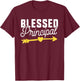 Blessed Principal Appreciation Gift Teacher Assistant Gift T-Shirt - T-Shirt | Maroon