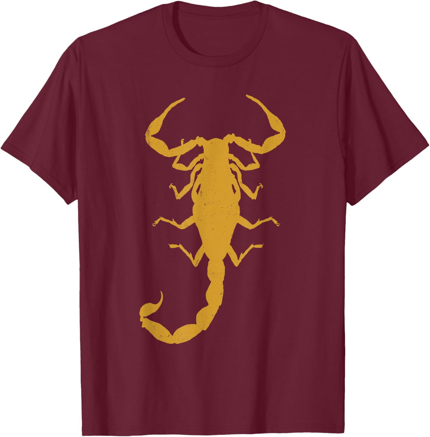 Cool Scorpion Design , Women, Teens Kids Yellow Print T-Shirt - T-Shirt | Maroon
