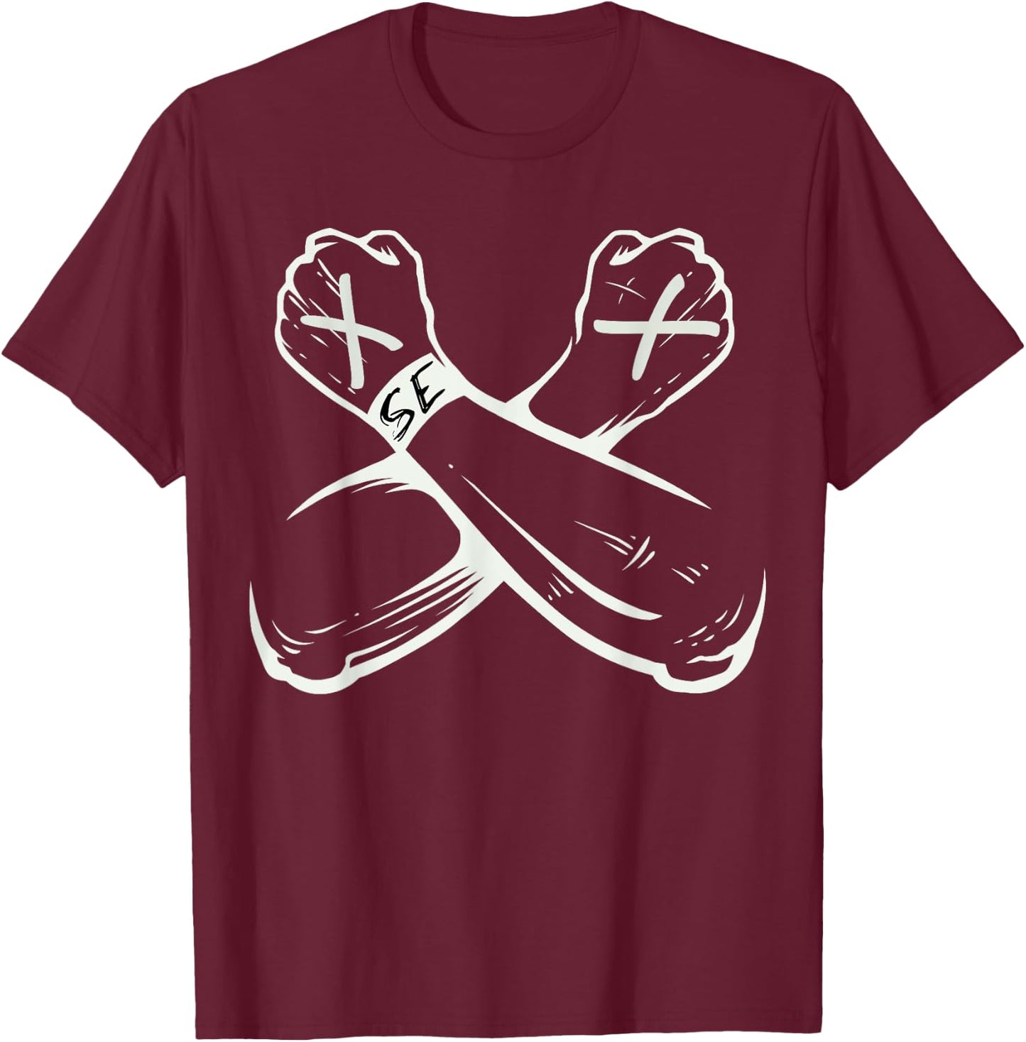Straight Edge Vegan Anti-Drug Punk T-Shirt - T-Shirt | Maroon