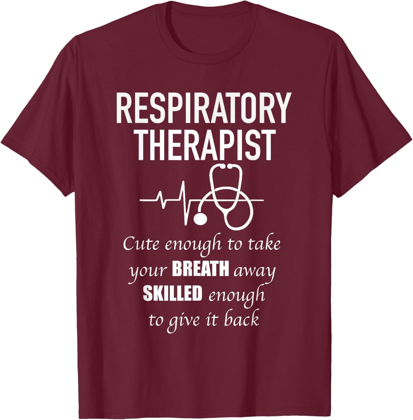Awesome Super Hero Respiratory Therapist Cute T-Shirt - T-Shirt | Maroon