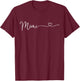 Mimi Heart Grandma Women Mother's Day Christmas Grandkids T-Shirt - T-Shirt | Maroon