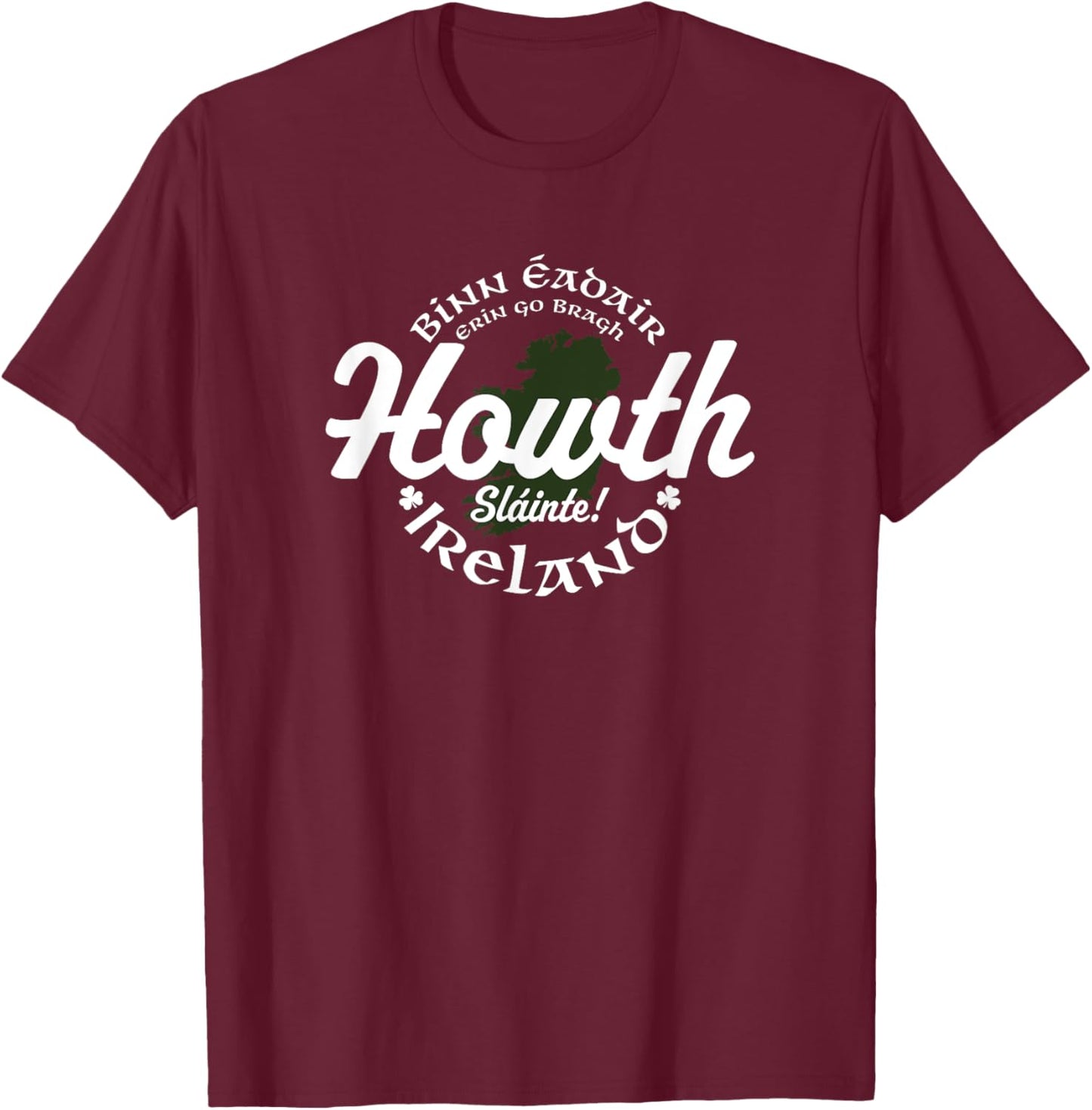 Howth Ireland T-Shirt - T-Shirt | Maroon