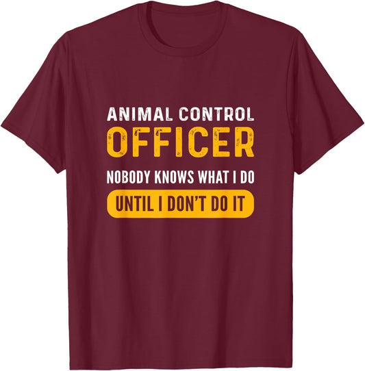 ACO. Pet Rescue. Animal Control Officer T-Shirt - T-Shirt | Maroon