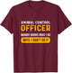 ACO. Pet Rescue. Animal Control Officer T-Shirt - T-Shirt | Maroon