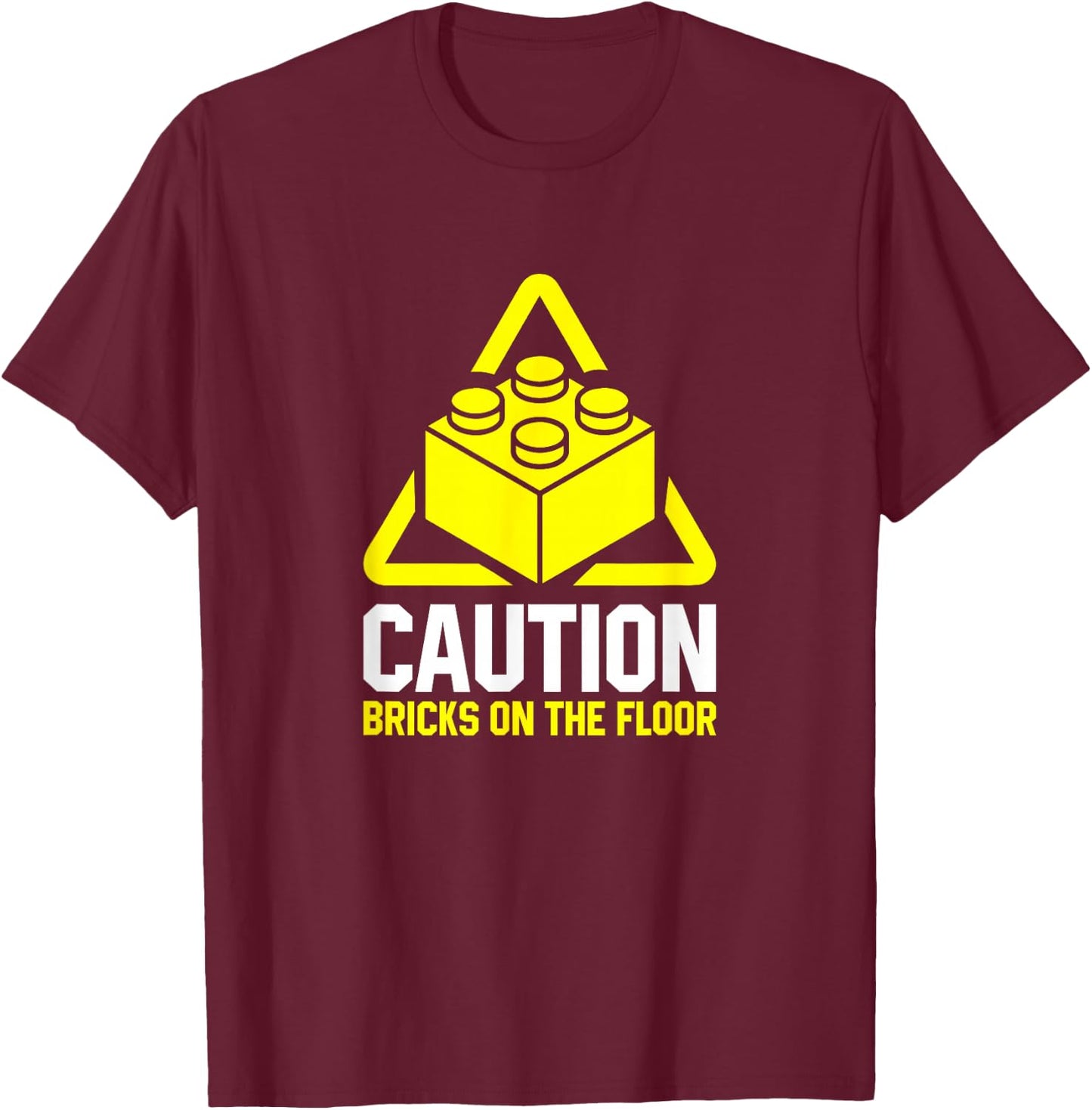 Brick Builder Funny Blocks Building Master Builder Toys Kids T-Shirt - T-Shirt | Maroon