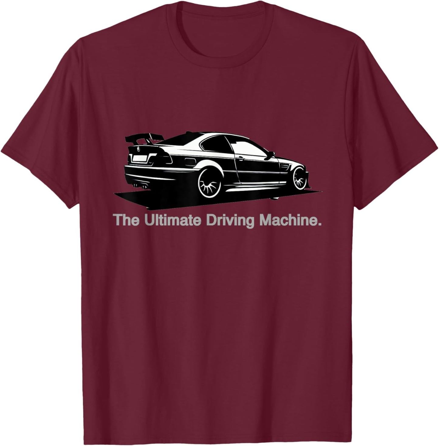 Ultimate Driving Machine Vintage Euro E46 3 Series T-Shirt - T-Shirt | Maroon