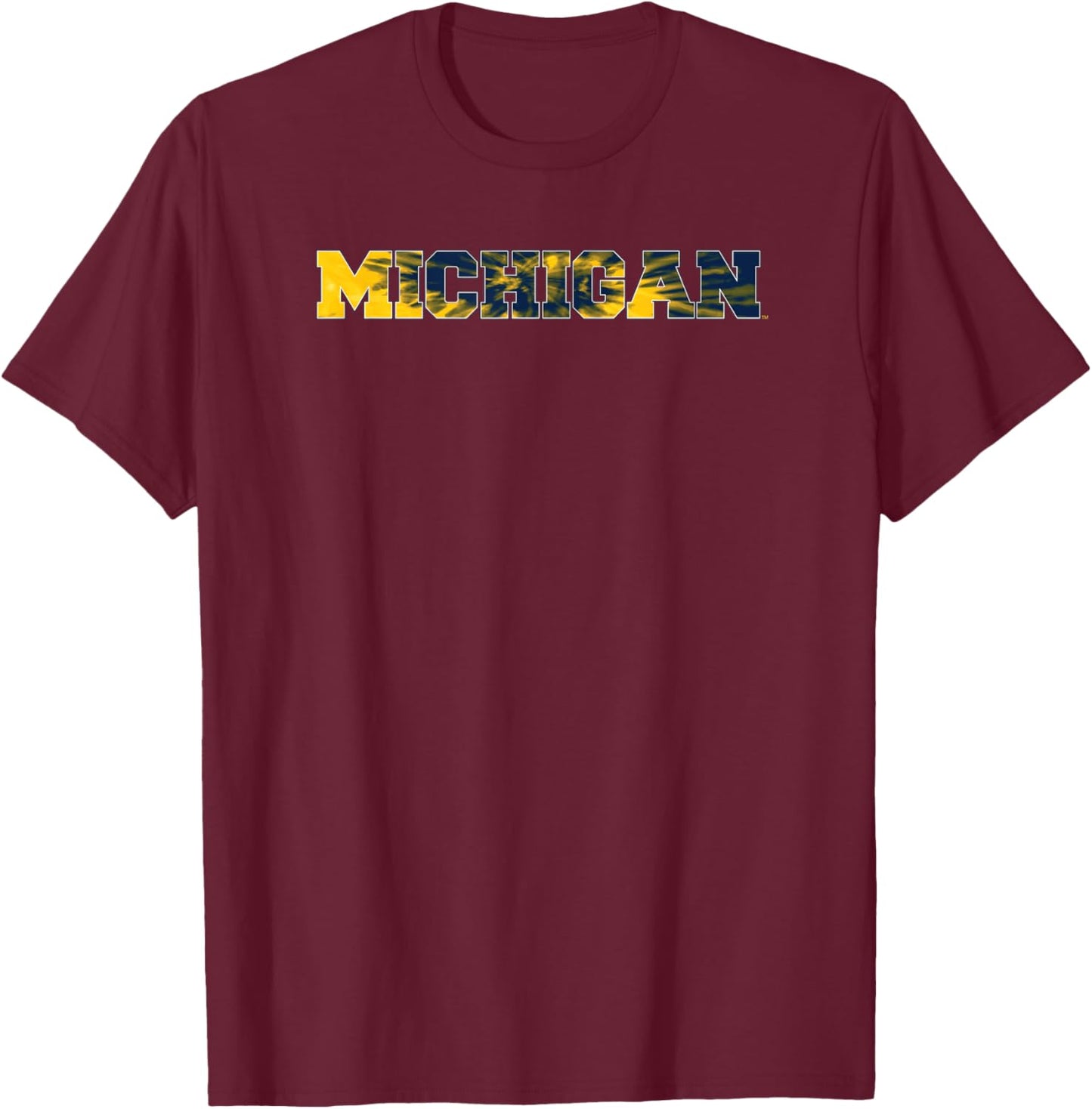 University of Michigan Wolverines Tie-Dye T-Shirt - T-Shirt | Maroon