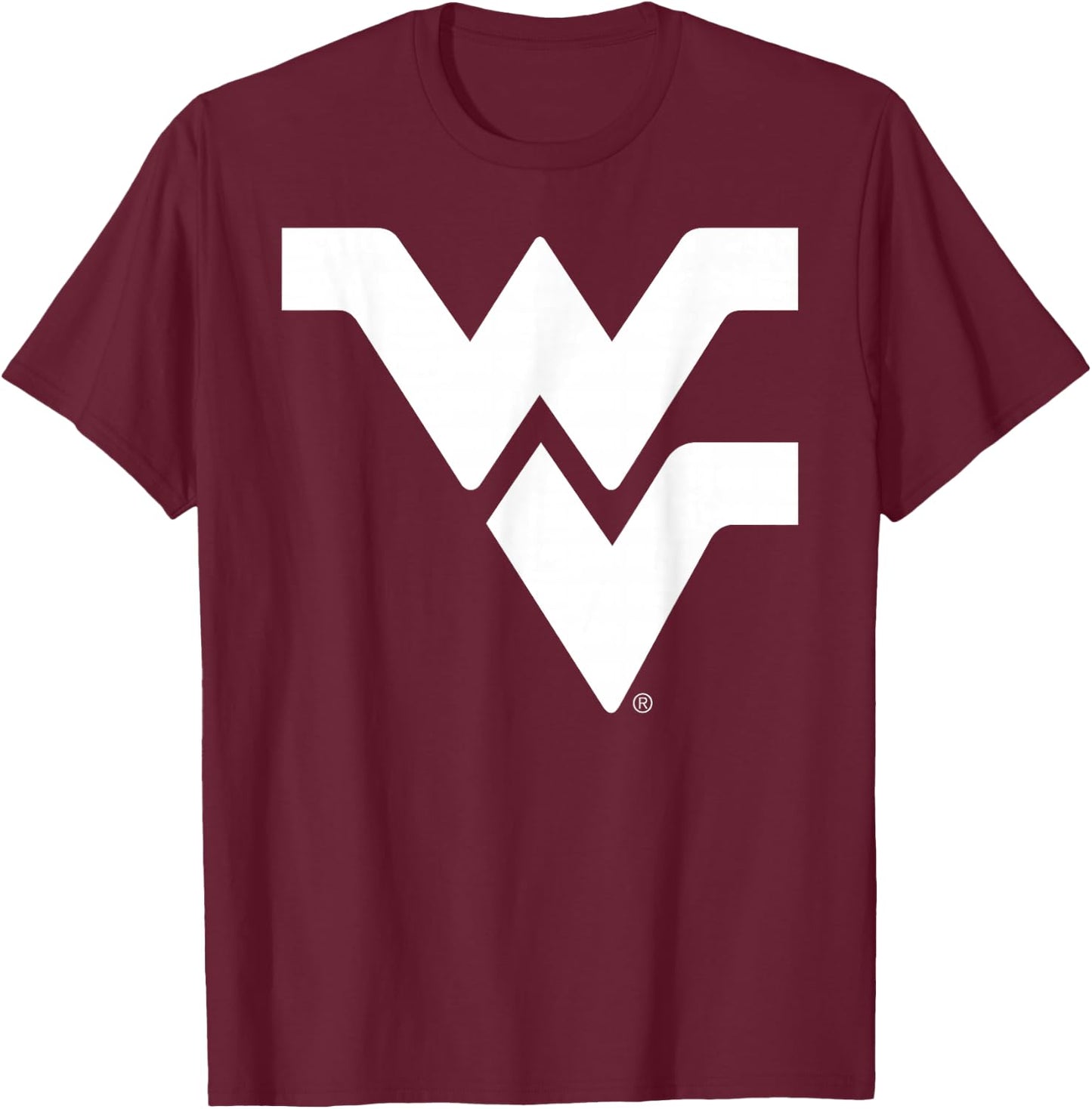 West Virginia Mountaineers Two Tone Black T-Shirt - T-Shirt | Maroon